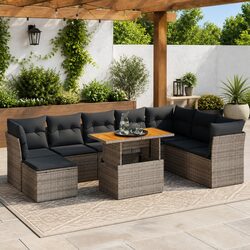 Durable & Practical 9 Piece Garden Sofa Set for Relaxation