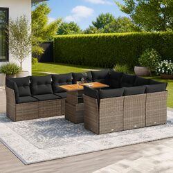 Comfortable 11-Piece Outdoor Sofa Set for Relaxation