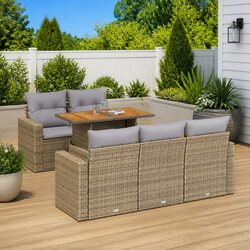 Comfortable and Practical 6 Piece Garden Sofa Set