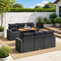 Comfortable 7-Piece Modular Sofa Set for Your Garden