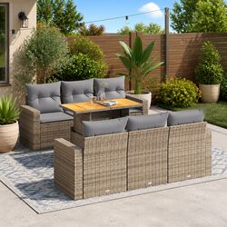 Comfortable and Affordable 7-Piece Garden Sofa Set
