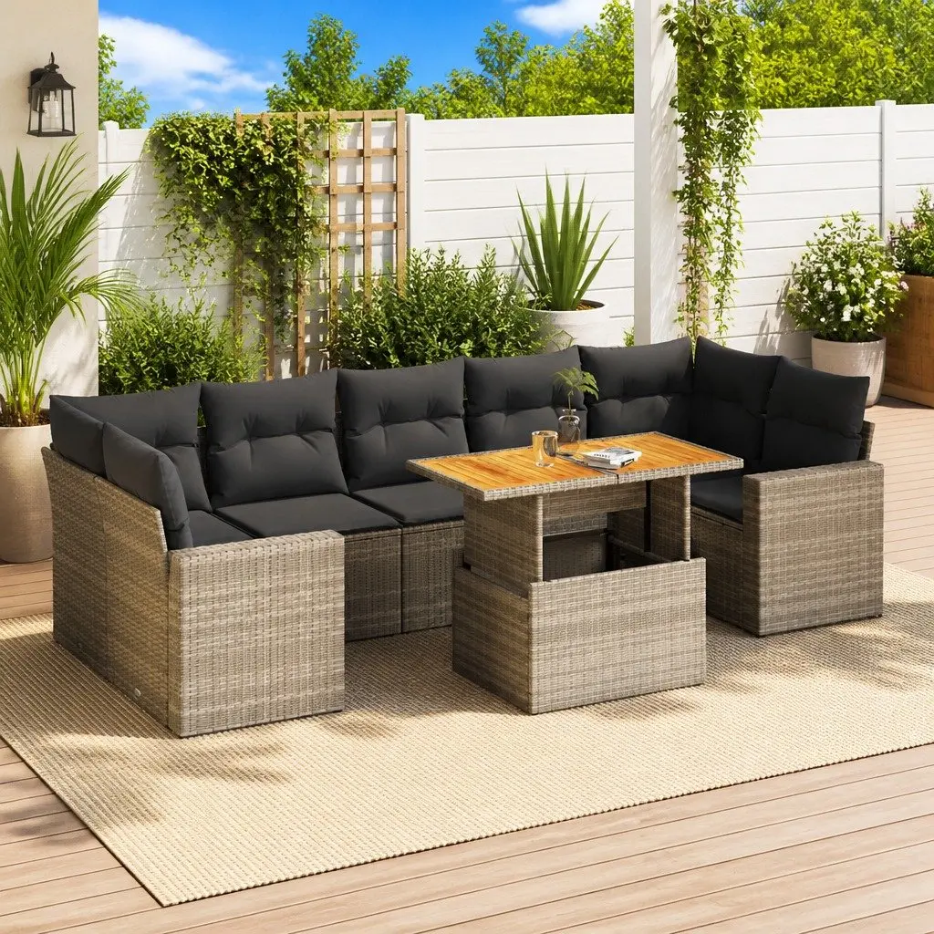 Outdoor 8-Piece Garden Sofa Set with Comfort and Style