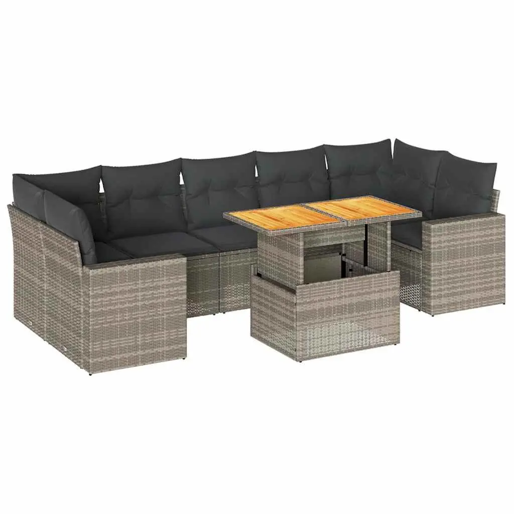 Outdoor 8-Piece Garden Sofa Set with Comfort and Style
