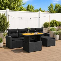 Reliable 6 Piece Garden Sofa Set with Practical Features
