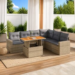 Comfort Meets Value: 7 Piece Garden Sofa Set