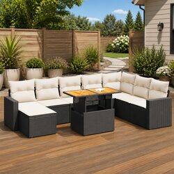 Comfort and Value: 9-Piece Garden Sofa Set