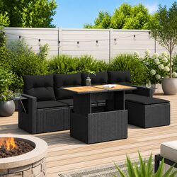 Comfortable and Functional 6 Piece Garden Sofa Set