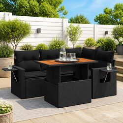 Comfort Meets Functionality in a 5-Piece Garden Sofa Set