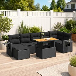 Comfortable and Practical 8-Piece Garden Sofa Set