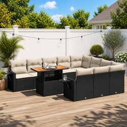 Reliable 11 Piece Garden Sofa Set with Storage Options