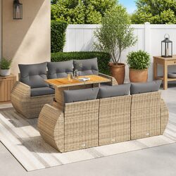 Comfortable 7 Piece Garden Sofa Set with Great Value