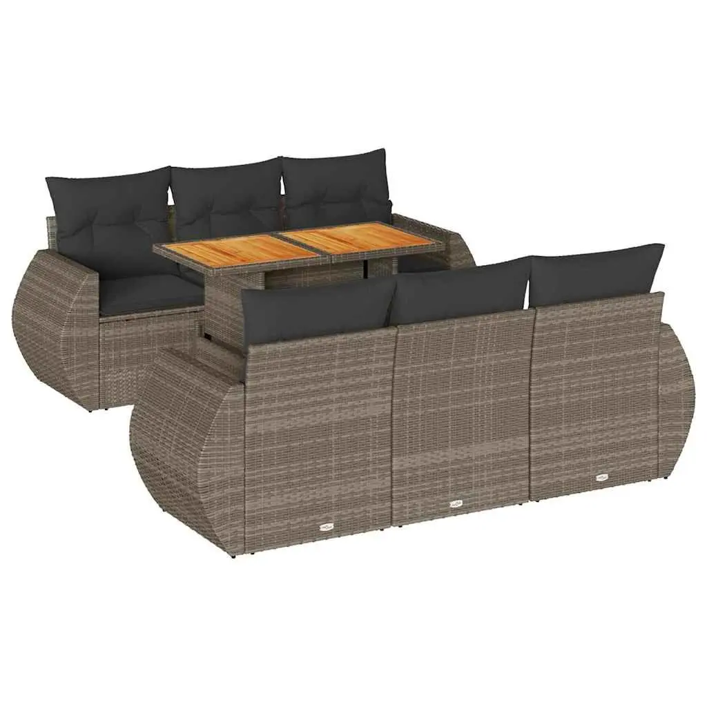 7 Piece Garden Sofa Set with Storage Solutions