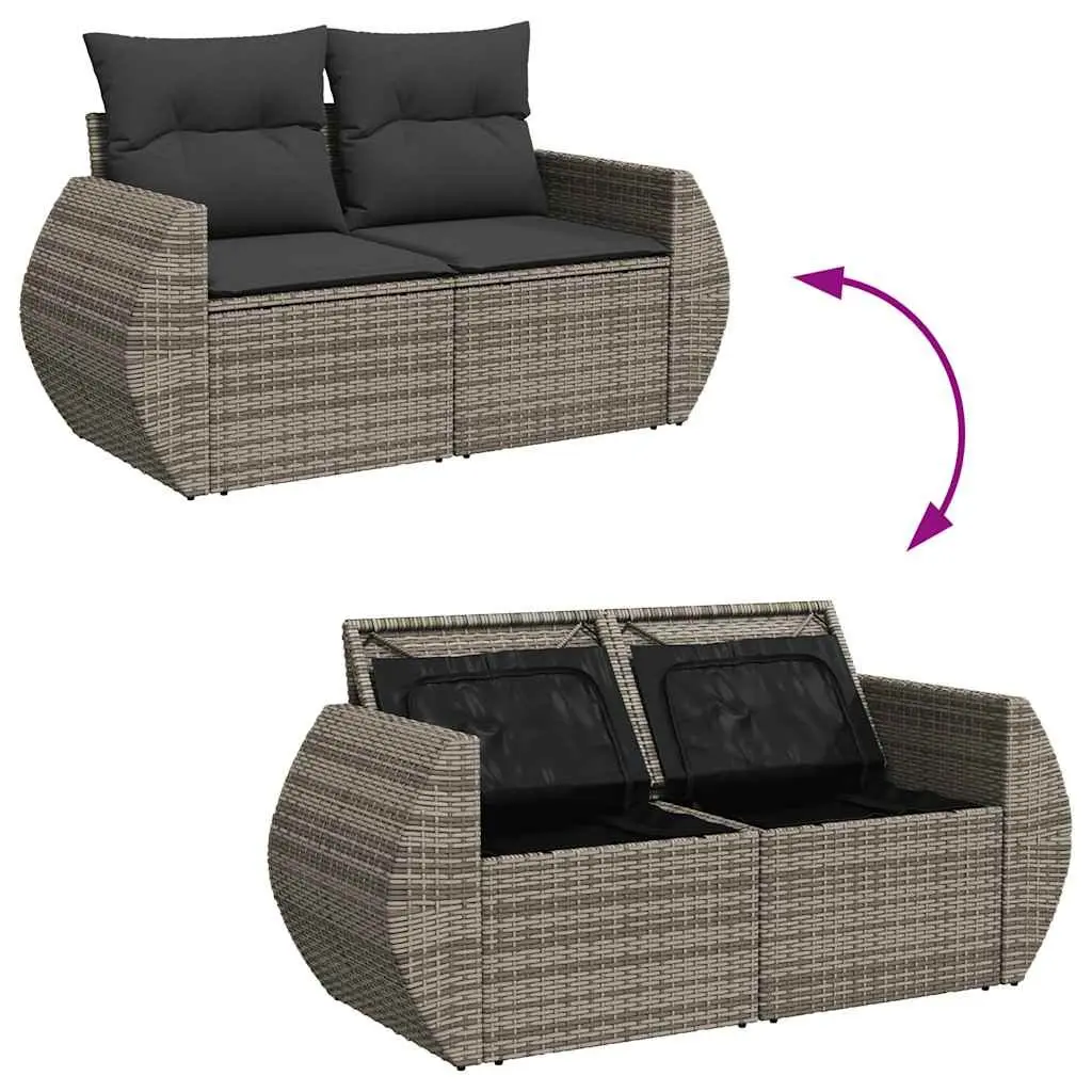 7 Piece Garden Sofa Set with Storage Solutions