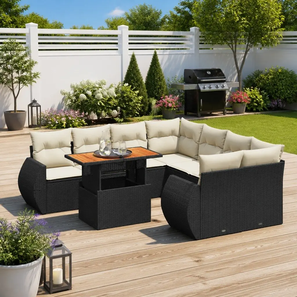 9 Piece Outdoor Sofa Set