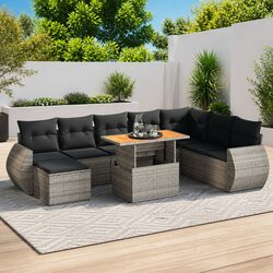 Comfortable 9-Piece Sofa Set for Outdoor Use