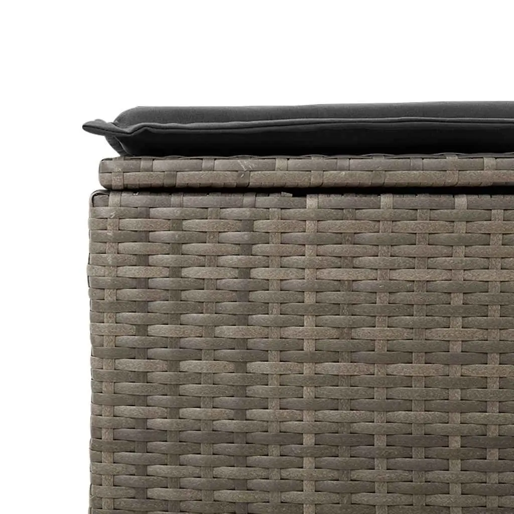 Garden Sofa Set Outdoor Furniture 6 Piece Modular Grey Poly Rattan