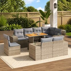 Comfortable and Functional 9-Piece Garden Sofa Set