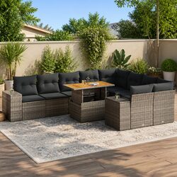 Versatile Garden Sofa Set 10 Pieces with Storage Bags