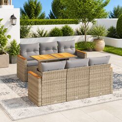 Value-Driven 7 Piece Garden Sofa Set for Comfort