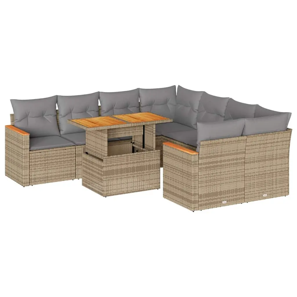 9 Piece Garden Sofa Set