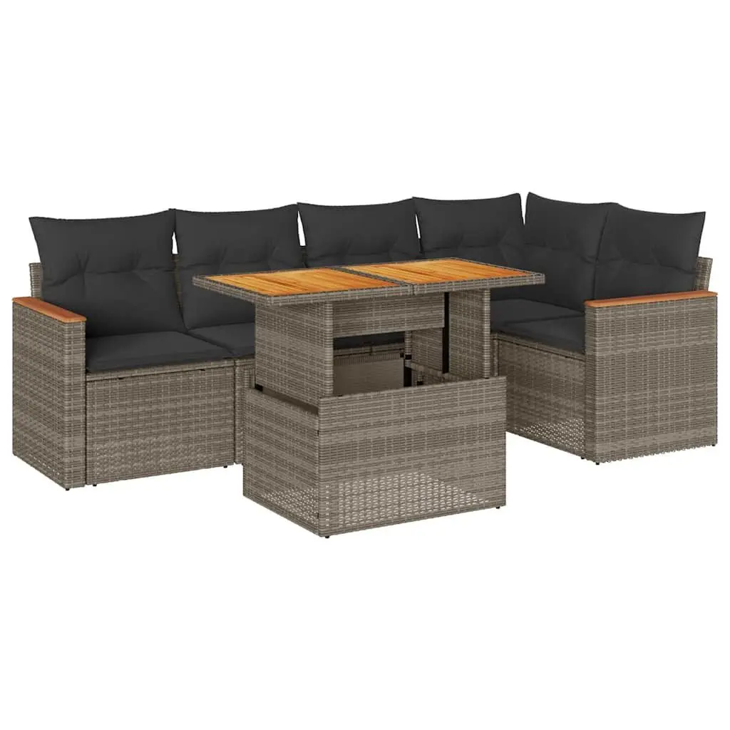 5-Piece Garden Sofa Set in Grey