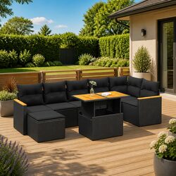 8 Piece Garden Sofa Set: Reliable, Functional Outdoor Furniture