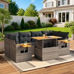 Comfortable and Affordable 7 Piece Garden Sofa Set