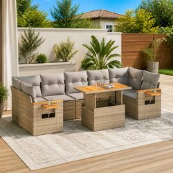 Reliable 8-Piece Garden Sofa Set: Quality Meets Function