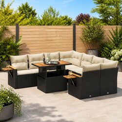 Comfortable 9 Piece Garden Sofa Set for Family Enjoyment
