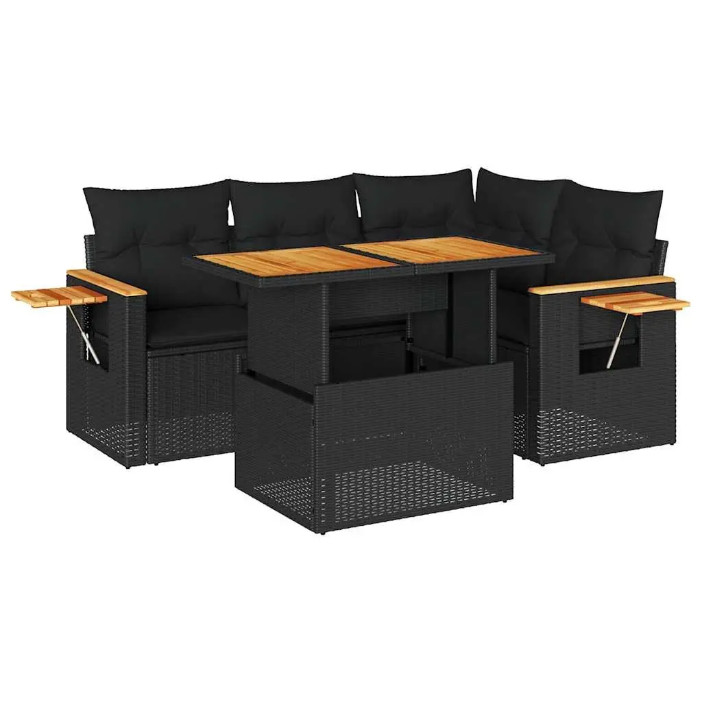 4-Piece Garden Sofa Set with Storage Options