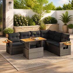 Reliable and Versatile 6-Piece Outdoor Sofa Set