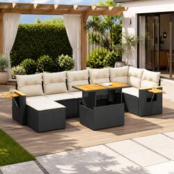 Comfortable 8-Piece Garden Sofa Set with Practical Features
