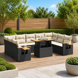 Reliable 10-Piece Garden Sofa Set with Practical Features