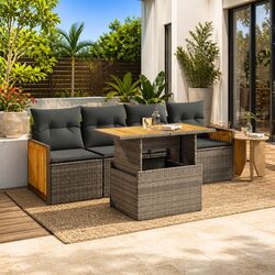 Comfortable and Value-Driven 5 Piece Outdoor Sofa Set