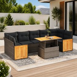 Comfortable 8-Piece Garden Sofa Set for Outdoor Enjoyment