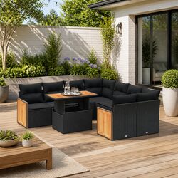 9 Piece Garden Sofa Set: Value and Comfort Combined