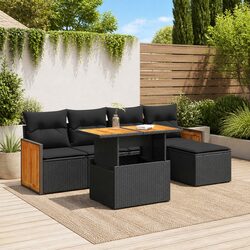 Comfortable 6-Piece Garden Sofa Set with Practical Features