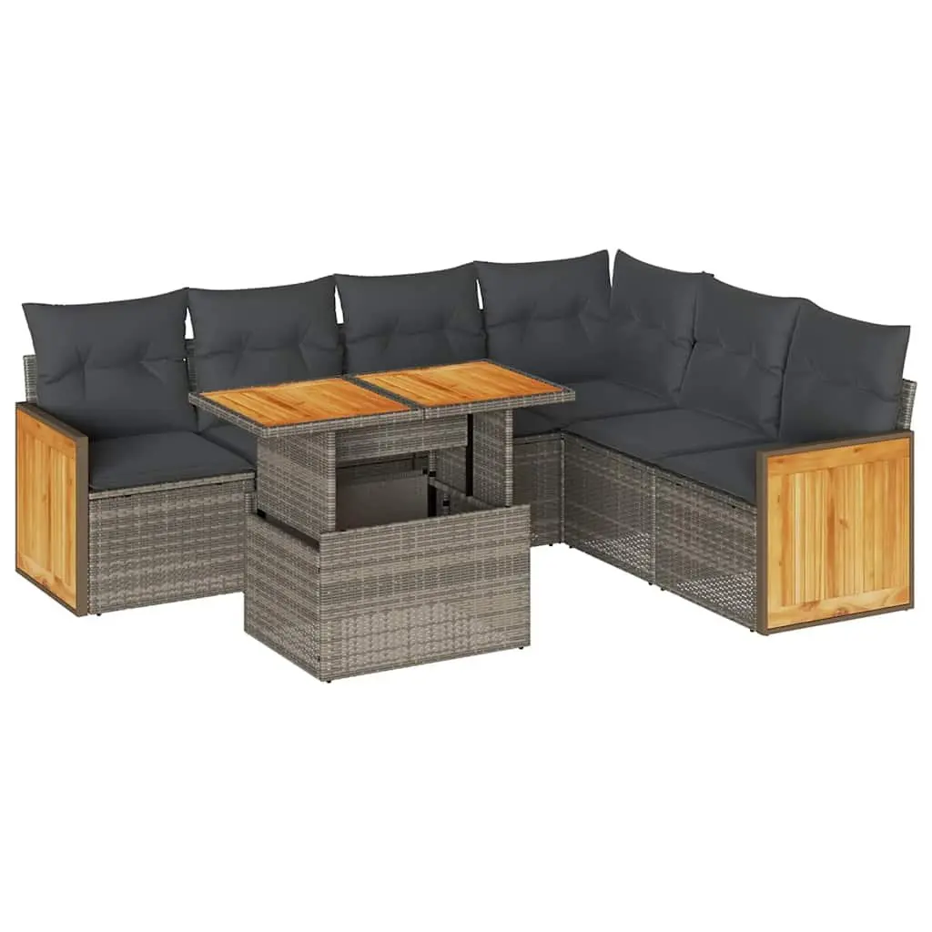 7-Piece Outdoor Sofa Set with Storage Solutions