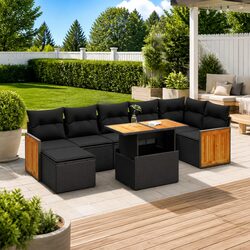 Comfortable and Durable 8-Piece Garden Sofa Set