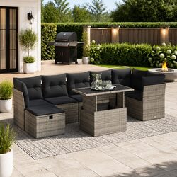 Comfortable and Practical 8 Piece Outdoor Sofa Set