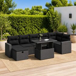 Reliable and Versatile 8 Piece Outdoor Sofa Set
