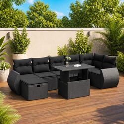 Comfort Meets Value: 8-Piece Modular Garden Sofa Set