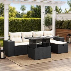 Reliable 6-Piece Garden Sofa Set for Outdoor Comfort