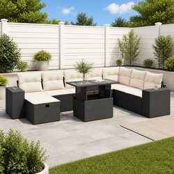 Comfortable and Functional 9 Piece Garden Sofa Set