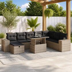 Practical 9 Piece Outdoor Sofa Set - Comfort Meets Style