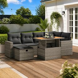 8-Piece Garden Sofa Set: Comfort and Practicality Combined