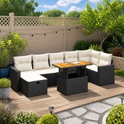 Warm Comfort with a 5 Piece Black Outdoor Sofa Set
