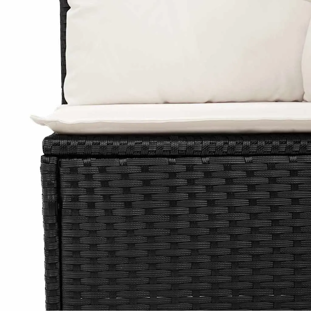 Black Outdoor Sofa Set for Relaxation