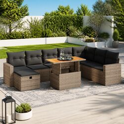 Comfortable and Valuable 9-Piece Garden Sofa Set
