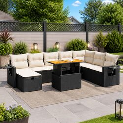 Comfortable 9-Piece Modular Garden Sofa Set for Your Space